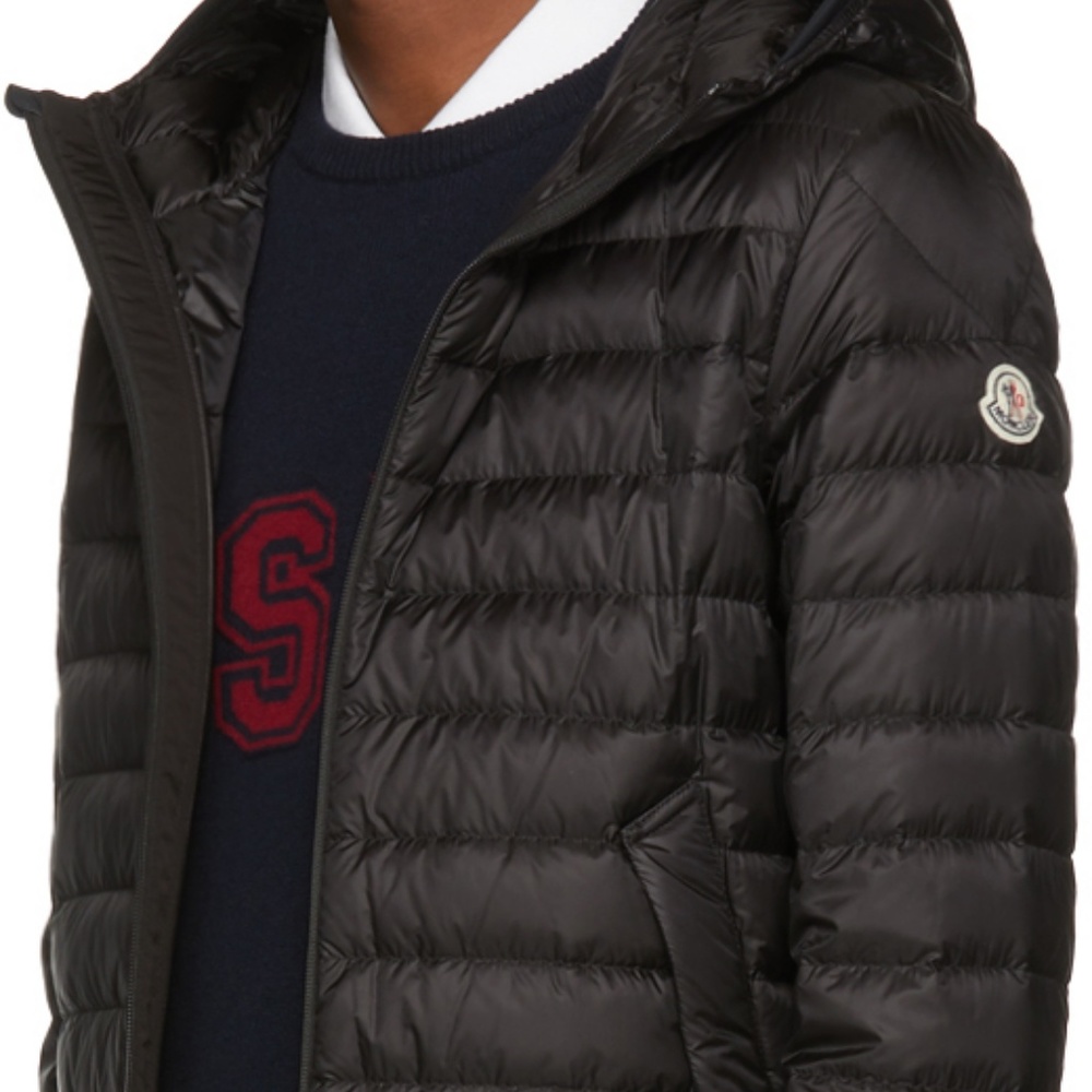 Moncler Mens Puffer Down Authentic Black Jacket Size XXL
